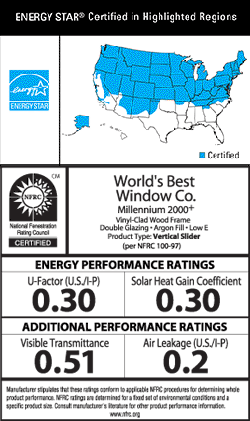 This image shows an ENERGY STAR product qualification label for windows. The product label states “ENERGY STAR Qualified in Highlighted Regions” at the top and has an ENERGY STAR certification mark on the left. On the right is a map of the United States with the Northern, North-Central, and South-Central Zones highlighted to show where this product qualifies. To learn more about ENERGY STAR climate zones, please contact ENERGY STAR for Windows, Doors, and Skylights at windows@energystar.gov.