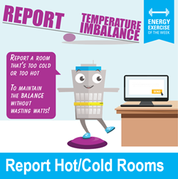 Report temperature imbalance