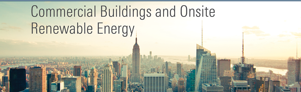 Commercial Buildings and Onsite Renewable Energy Banner