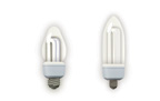 image of two Candle CFLs