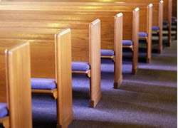 The interior of a house of worship.
