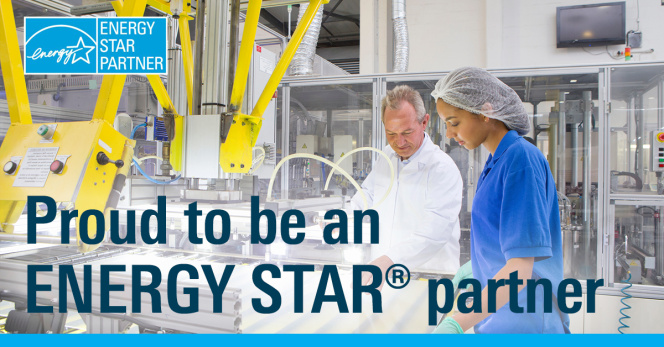 Proud to be an ENERGY STAR partner with factory in background