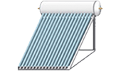 image of a solar water heater