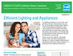 Certified New Homes - Efficient Lighting and Appliances Fact Sheet