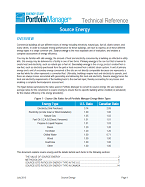 Screenshot of the first page of "Portfolio Manager Technical Reference: Source Energy"