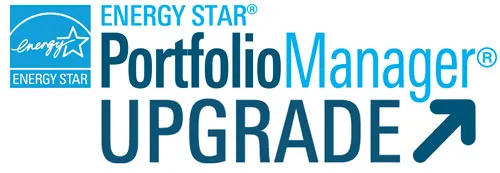 ENERGY STAR logo with the words, ENERGY STAR Portfolio Manager Upgrade